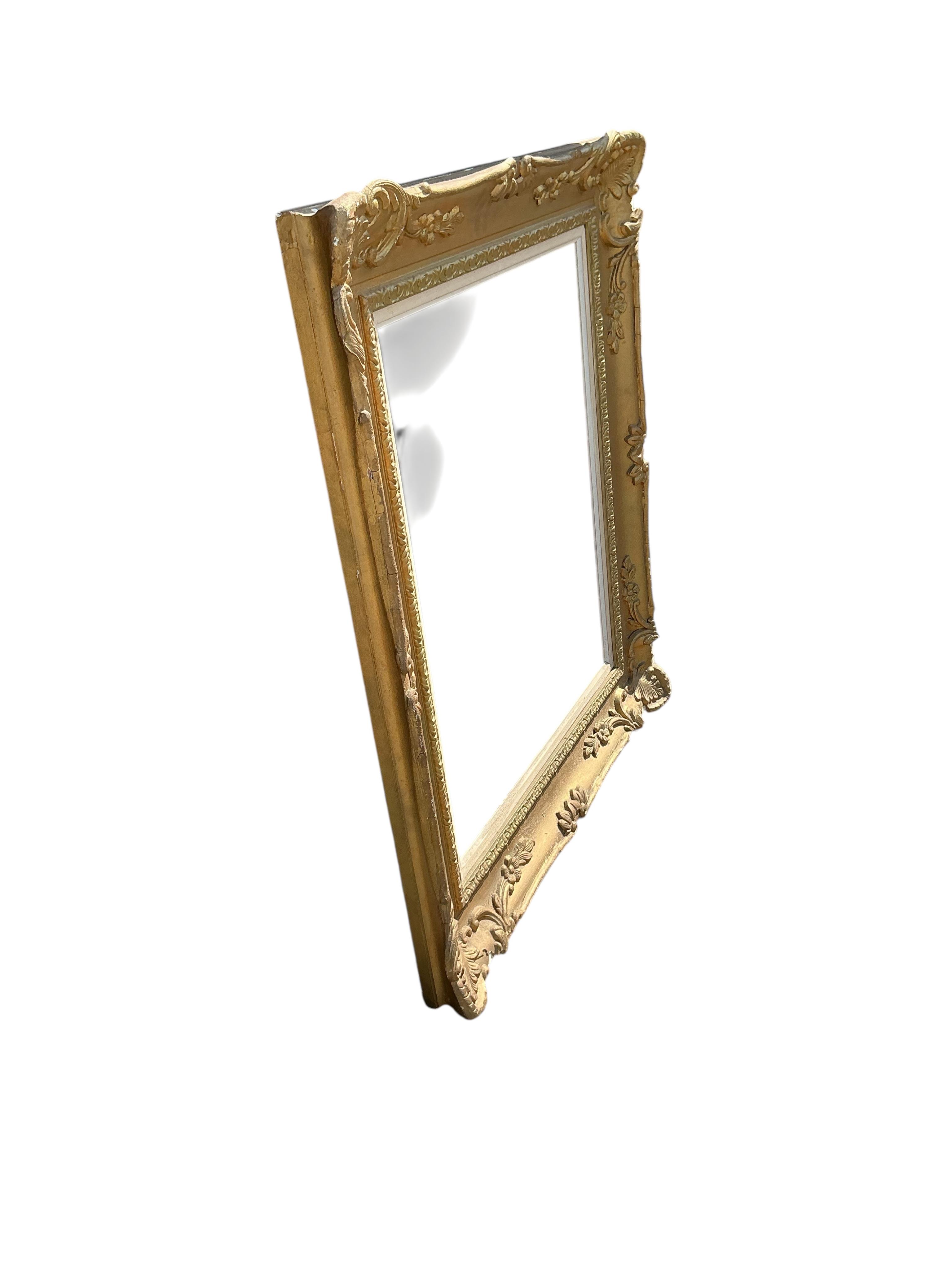 Five Victorian and later rectangular giltwood and composition picture frames, largest width 85cm, height 146cm